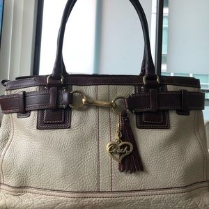 Premium Calf Leather Coach Shoulder Bag